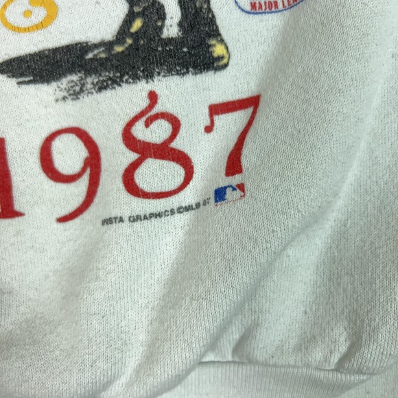 Vintage Minnesota Twins Sweatshirt Mens Large White MLB Baseball 1987 Champs 80s - Picture 3 of 10